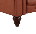 Load image into Gallery viewer, Single Seater Brown Sofa Armchair for Lounge Chesterfireld Style Button Tufted in Faux Leather