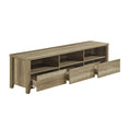Load image into Gallery viewer, TV Cabinet 3 Storage Drawers with Shelf Natural Wood like MDF Entertainment Unit in Oak Colour