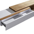 Load image into Gallery viewer, TV Cabinet with 2 Storage Drawers High Glossy Assembled Entertainment Unit in White Ash colour