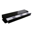 Load image into Gallery viewer, TV Cabinet with 3 Storage Drawers With High Glossy Assembled Entertainment Unit in Black colour