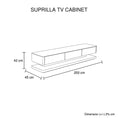 Load image into Gallery viewer, TV Cabinet with 3 Storage Drawers With High Glossy Assembled Entertainment Unit in White colour