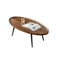 Load image into Gallery viewer, Coffee Table Living Room Accent Oval Table Contemporary Style Leisure Tea Table