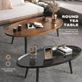 Load image into Gallery viewer, Coffee Table Living Room Accent Oval Table Contemporary Style Leisure Tea Table