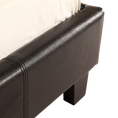 Load image into Gallery viewer, Single PU Leather Bed Frame Black