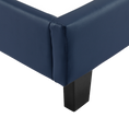 Load image into Gallery viewer, Single PU Leather Bed Frame Blue