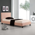 Load image into Gallery viewer, Single PU Leather Bed Frame Pink