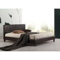 Load image into Gallery viewer, Double PU Leather Bed Frame Brown