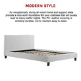 Load image into Gallery viewer, Queen PU Leather Bed Frame White
