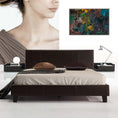 Load image into Gallery viewer, Queen PU Leather Bed Frame Brown