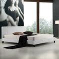Load image into Gallery viewer, King PU Leather Bed Frame White
