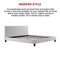 Load image into Gallery viewer, King PU Leather Bed Frame White