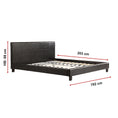 Load image into Gallery viewer, King PU Leather Bed Frame Brown