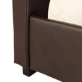 Load image into Gallery viewer, Double PU Leather Deluxe Bed Frame Brown