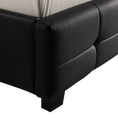 Load image into Gallery viewer, Double PU Leather Deluxe Bed Frame Black