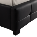 Load image into Gallery viewer, Queen PU Leather Deluxe Bed Frame Black