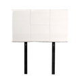 Load image into Gallery viewer, PU Leather Single Bed Headboard Bedhead - White