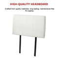 Load image into Gallery viewer, PU Leather Single Bed Headboard Bedhead - White