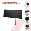 Load image into Gallery viewer, PU Leather Double Bed Headboard Bedhead - Black