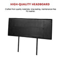 Load image into Gallery viewer, PU Leather Double Bed Headboard Bedhead - Black
