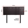 Load image into Gallery viewer, PU Leather Double Bed Headboard Bedhead - Brown