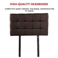 Load image into Gallery viewer, PU Leather Single Bed Deluxe Headboard Bedhead - Brown