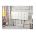 Load image into Gallery viewer, PU Leather Double Bed Deluxe Headboard Bedhead - White