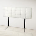 Load image into Gallery viewer, PU Leather Queen Bed Deluxe Headboard Bedhead - White