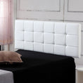Load image into Gallery viewer, PU Leather Queen Bed Deluxe Headboard Bedhead - White