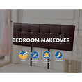 Load image into Gallery viewer, PU Leather King Bed luxe Headboard Bedhead - Brown