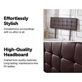 Load image into Gallery viewer, PU Leather King Bed luxe Headboard Bedhead - Brown