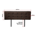 Load image into Gallery viewer, PU Leather King Bed luxe Headboard Bedhead - Brown