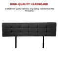 Load image into Gallery viewer, PU Leather King Bed Deluxe Headboard Bedhead - Black