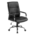 Load image into Gallery viewer, PU Leather Office Chair Executive Padded Black
