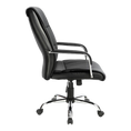 Load image into Gallery viewer, PU Leather Office Chair Executive Padded Black