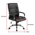 Load image into Gallery viewer, PU Leather Office Chair Executive Padded Black