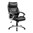 Load image into Gallery viewer, PU Leather Office Chair Executive Padded Black