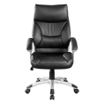 Load image into Gallery viewer, PU Leather Office Chair Executive Padded Black