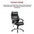 Load image into Gallery viewer, PU Leather Office Chair Executive Padded Black