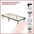 Load image into Gallery viewer, Single Metal Bed Frame - Bedroom Furniture