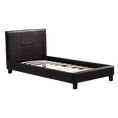 Load image into Gallery viewer, Single PU Leather Bed Frame Brown