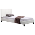 Load image into Gallery viewer, Single PU Leather Bed Frame White