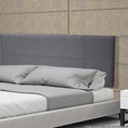 Load image into Gallery viewer, Linen Fabric King Bed Headboard Bedhead - Grey