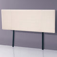 Load image into Gallery viewer, Linen Fabric Double Bed Headboard Bedhead - Beige