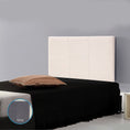 Load image into Gallery viewer, Linen Fabric Single Bed Headboard Bedhead - Beige