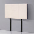 Load image into Gallery viewer, Linen Fabric Single Bed Headboard Bedhead - Beige