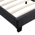Load image into Gallery viewer, Queen Linen Fabric Bed Frame Grey