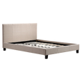 Load image into Gallery viewer, Double Linen Fabric Bed Frame Beige
