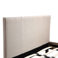 Load image into Gallery viewer, Double Linen Fabric Bed Frame Beige