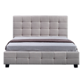 Load image into Gallery viewer, Linen Fabric Double Deluxe Bed Frame Beige