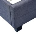 Load image into Gallery viewer, Linen Fabric King Deluxe Bed Frame Grey